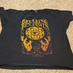 Breaking Benjamin Black Graphic T-Shirt